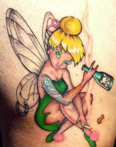 tinkerbell-tattoo-having-a-drink-190720091.jpg- Viewing image -The Picture ...