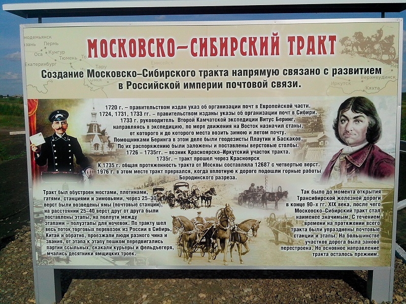 Московско сибирский тракт карта