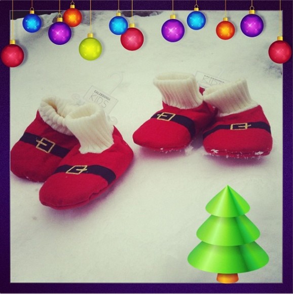 Новогодние пинетки/альтернатива сменке на елку