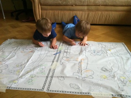 Напольные, смываемые(!) раскраски!